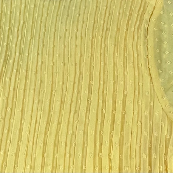 Valerie Stevens size Xl yellow bell sleeve vneck lined empire line boho top EUC - Picture 7 of 11